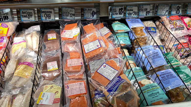 Trader Joe's frozen fish aisle