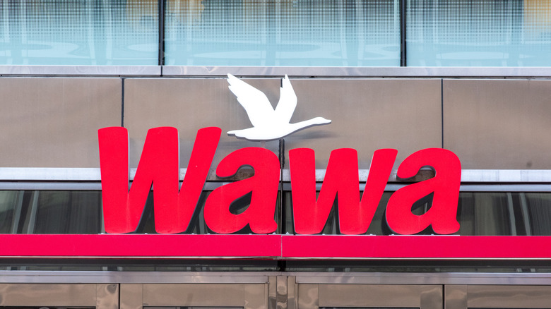 Wawa storefront sign