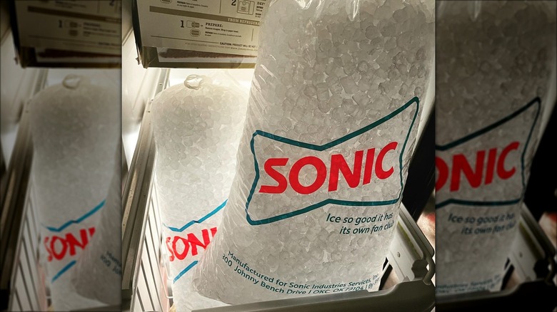 Bags of Sonic Drive-In nugget ice