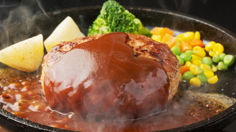 modern Hamburg steak 