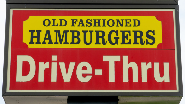 Old Fashioned Hamburgers on Wendy's Sign