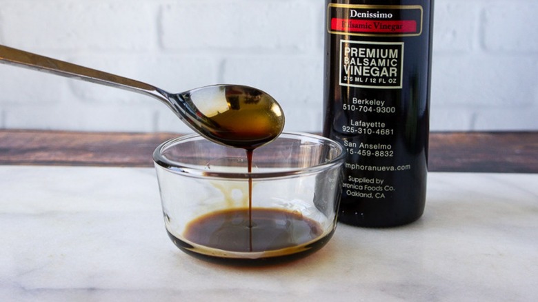 Bowl of balsamic vinegar