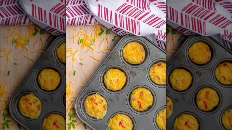 Starbucks copycat egg bites in baking pan