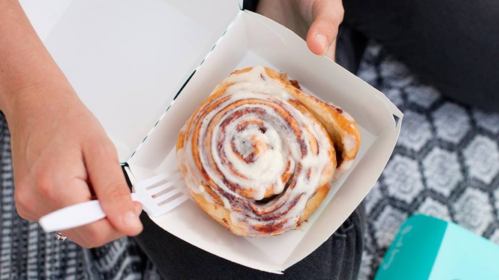 Classic Cinnabon cinnamon roll