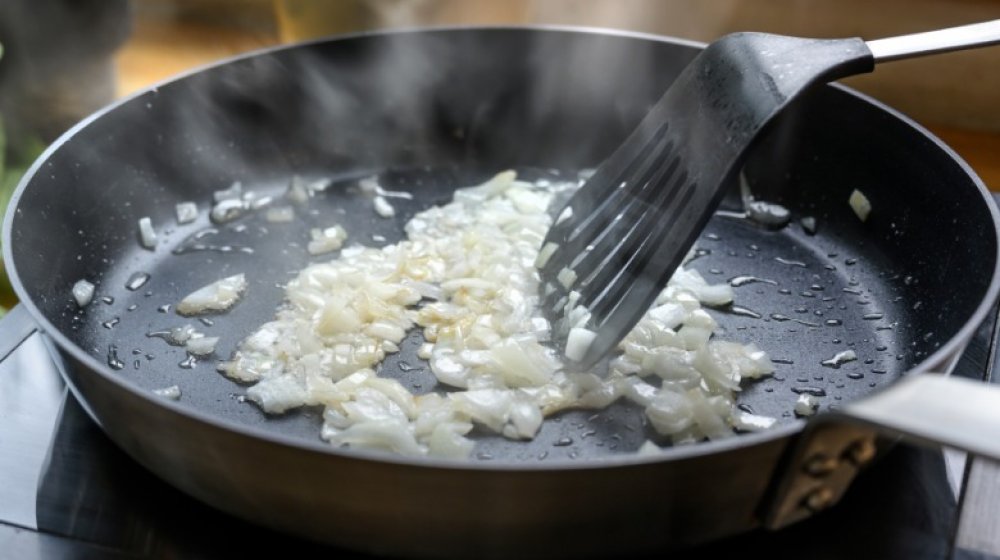 Sauteing onions