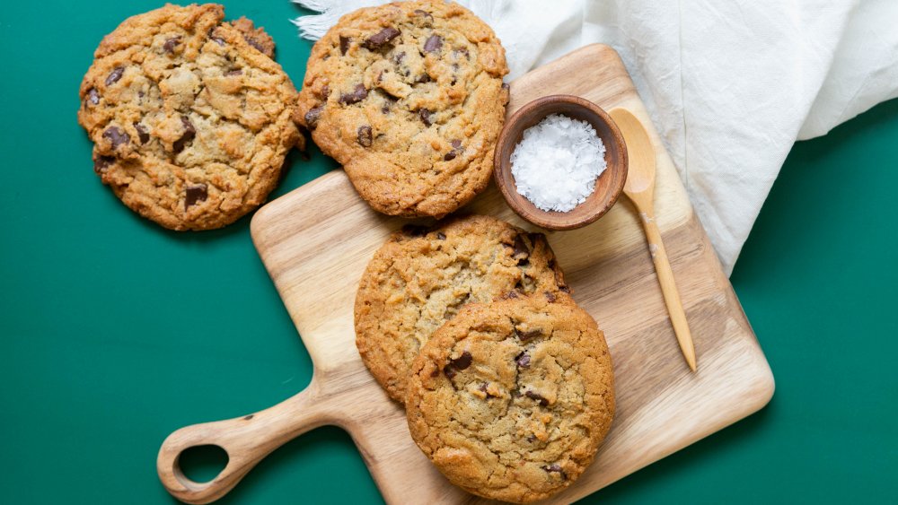 Salted chocolate chip cookies