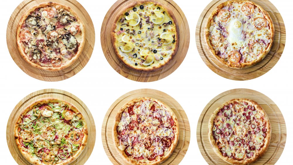 Different types of pizza