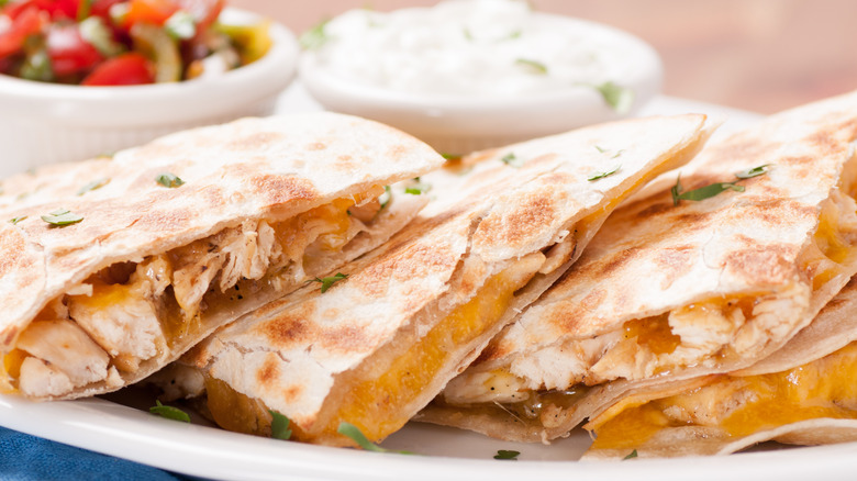 Quesadilla triangles