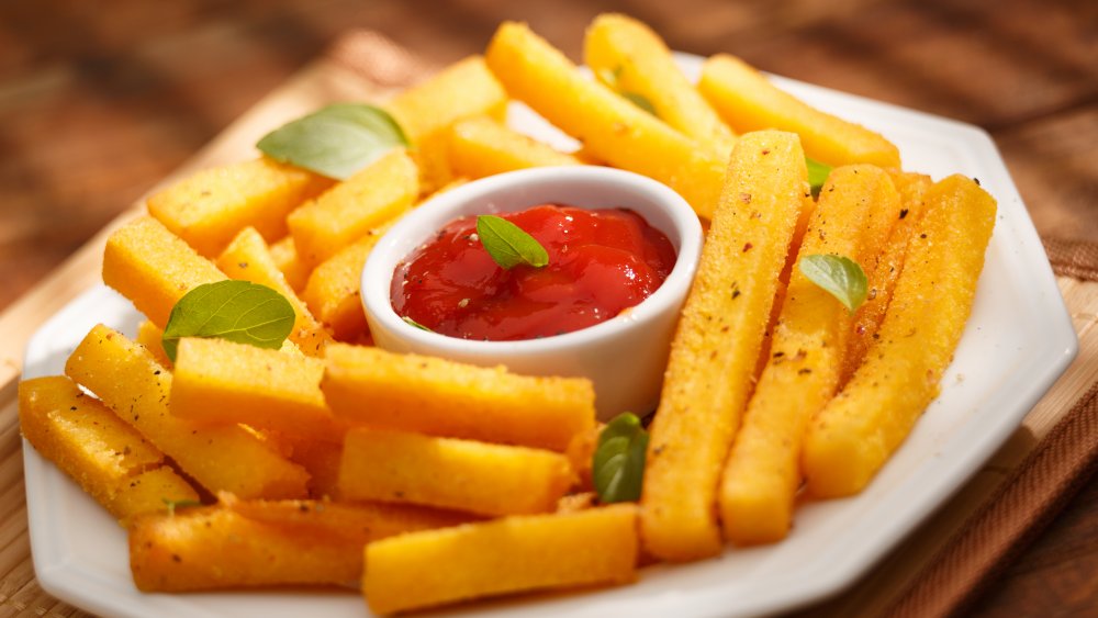 plate of polenta fries