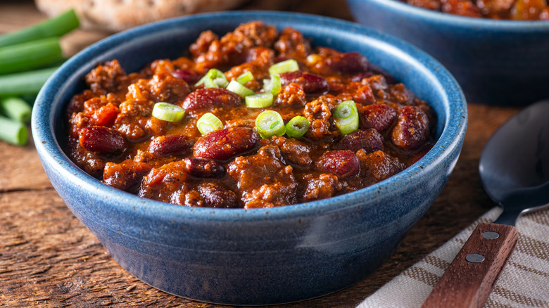 A bowl of chili