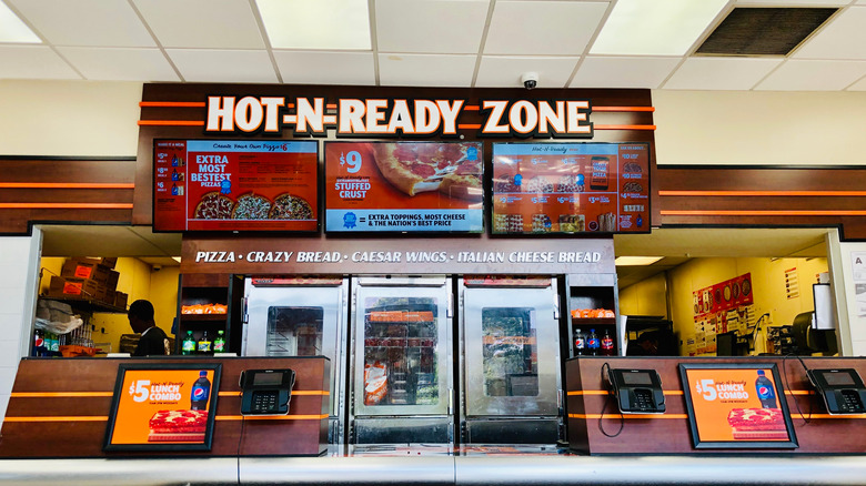 Interior of a Little Caesars