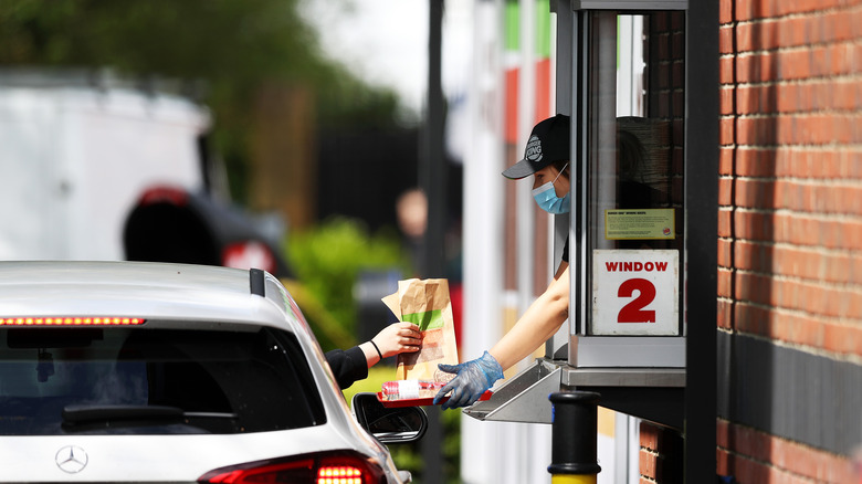 Burger King drive-thru window