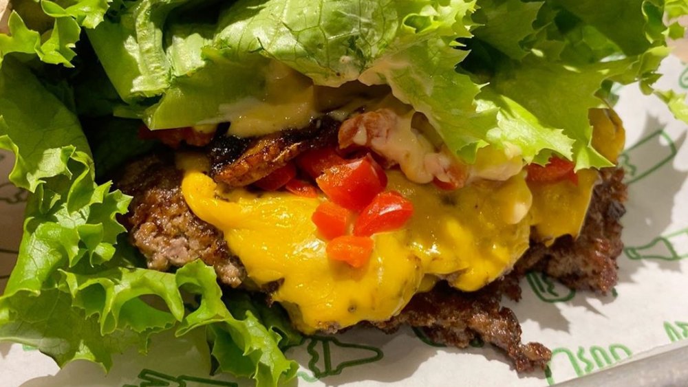 protein-style shack burger