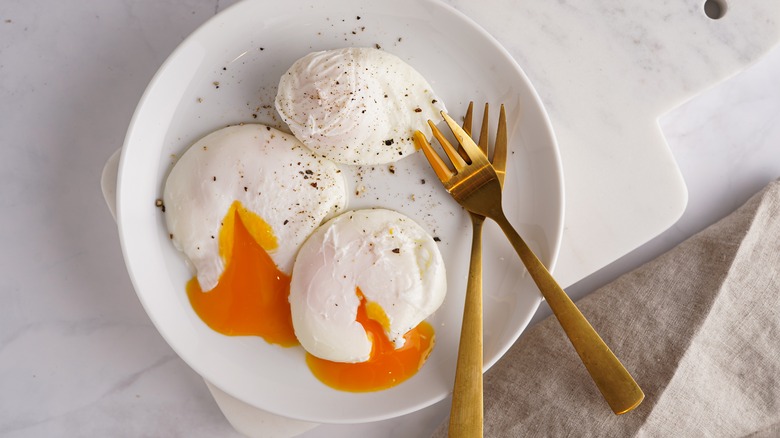 Poached eggs