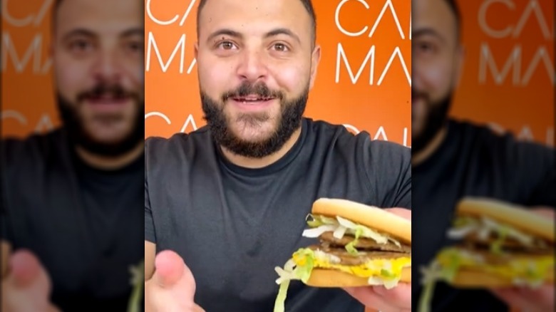 Jonathan Massaad shows off his Big Mac hack