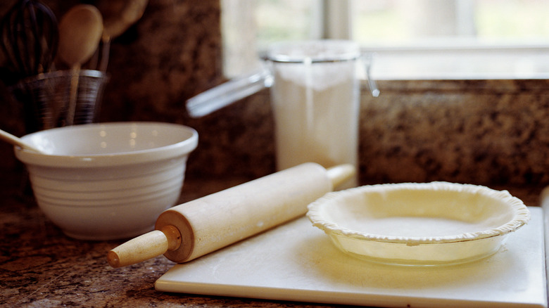 pie crust on a counter