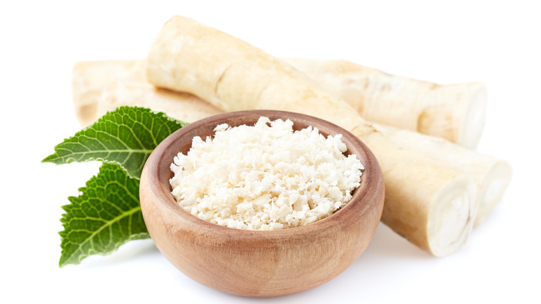 whole horseradish and grated horseradish