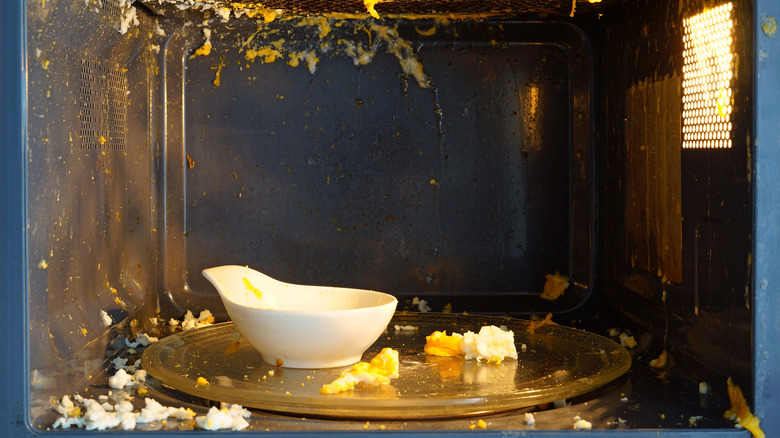 Microwave egg-plosion