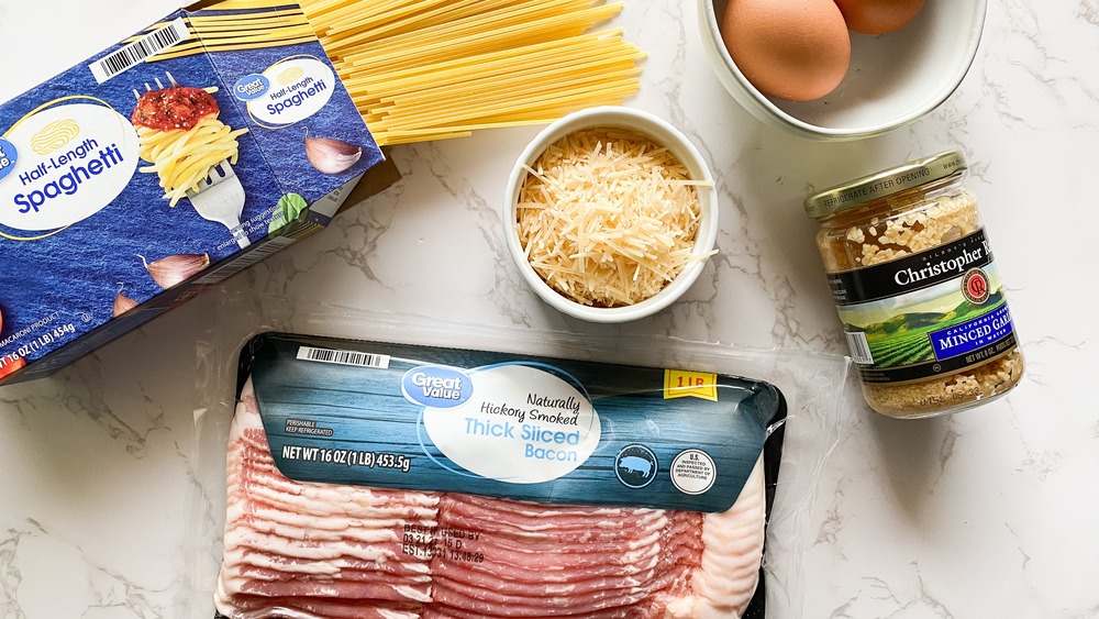 ingredients for pasta carbonara