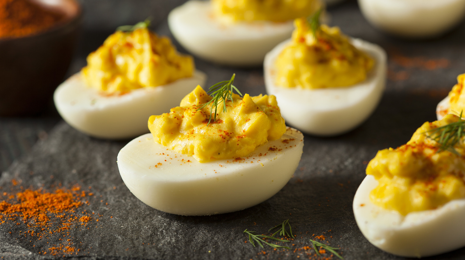 The Single Ingredient You Need To Add A Sweet Crunch To Deviled Eggs