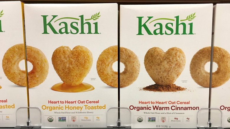 Kashi cereal boxes