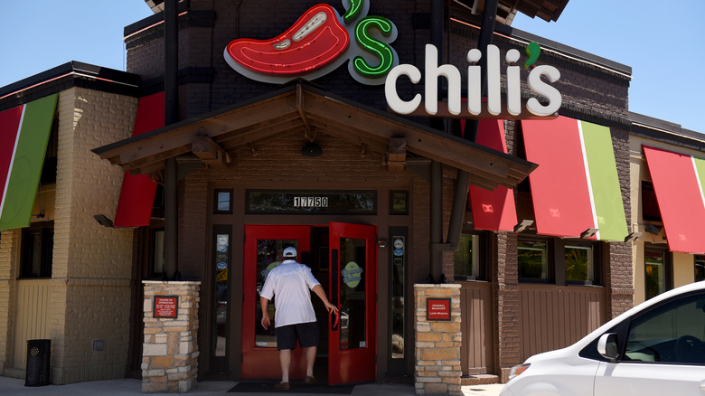 Customer entering a Chili's