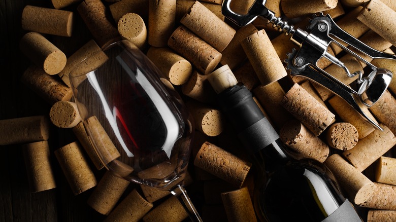 Wine and corks
