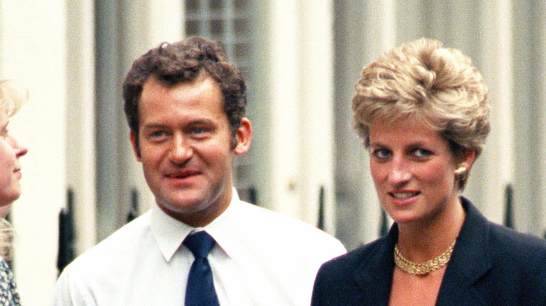 Diana with her butler Paul Burrell