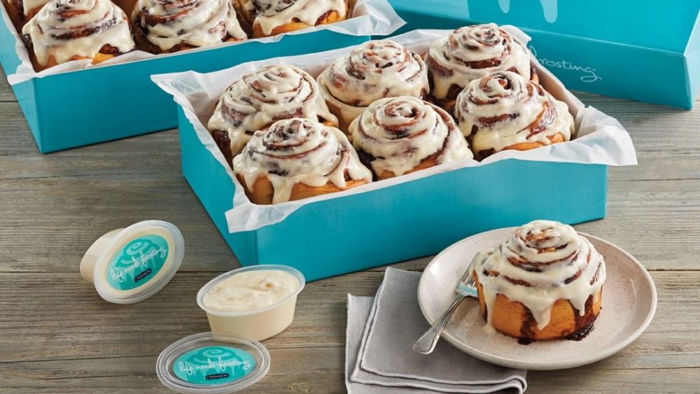 Cinnabon cinnamon rolls in half dozen boxes