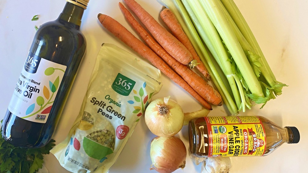 split pea soup ingredients