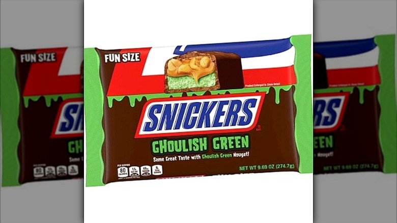 Snickers Ghoulish Green Fun size bars