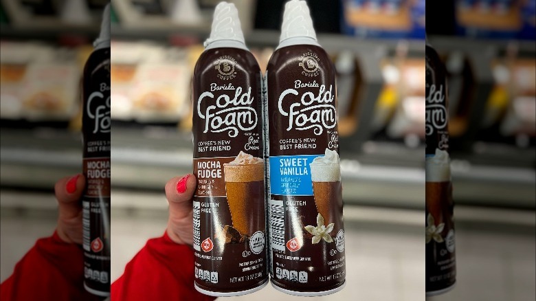 two bottles of Aldi's Barista Cold Foam