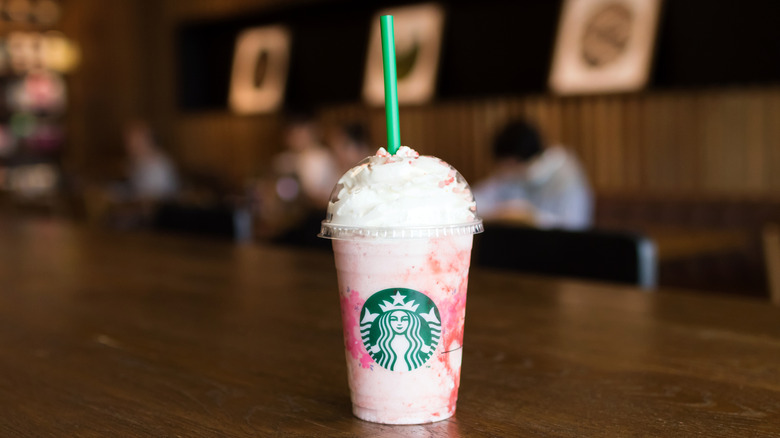 Starbucks strawberry frappuccino