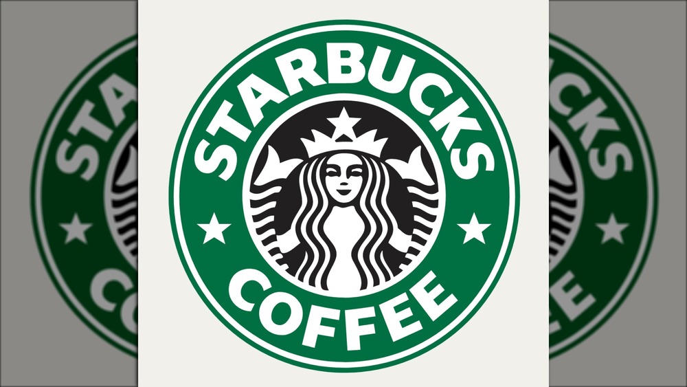 1992 logo of Starbucks mermaid