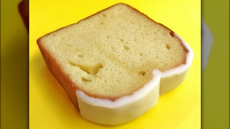 Starbucks lemon loaf slice