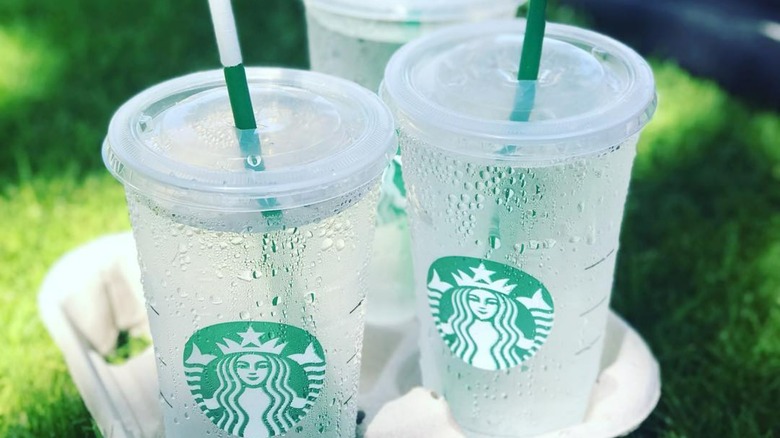 Starbucks ice water