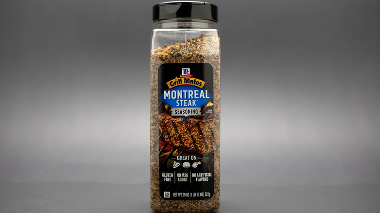 Container of Montreal steak seasoning