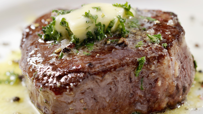 Filet mignon with butter