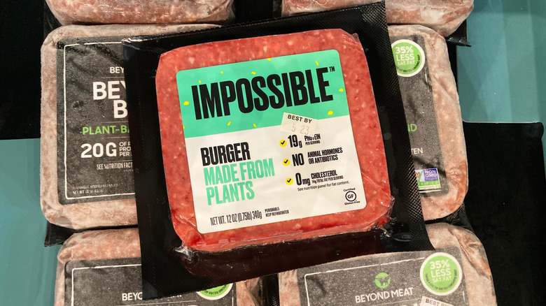 Impossible and Beyond Beef burgers