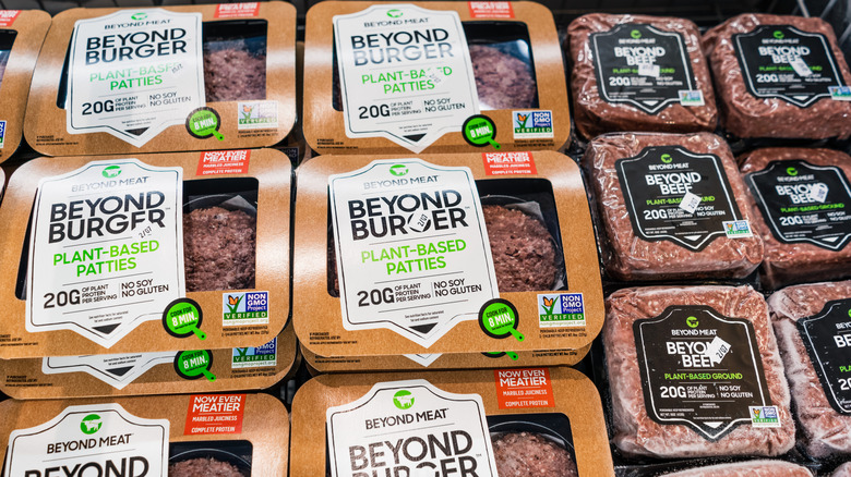 Beyond Meat products at store