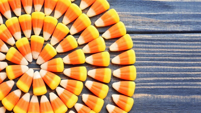 candy corn arrangement