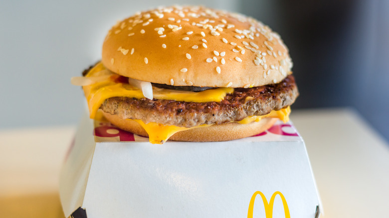 McDonald's hamburger with cheese