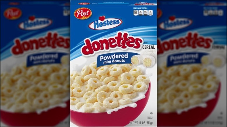 Hostess Donettes Powdered Mini Donuts cereal