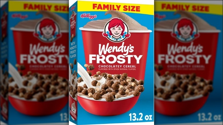 Kellogg's Wendy's Frosty chocolatey cereal