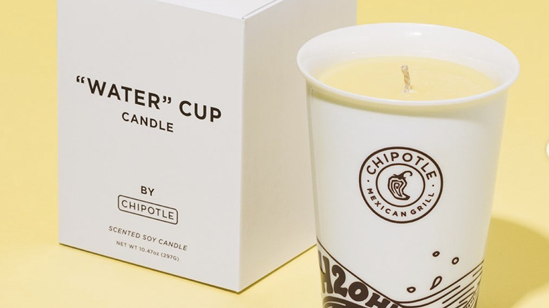 Chipotle's 'Water' Cup Candle