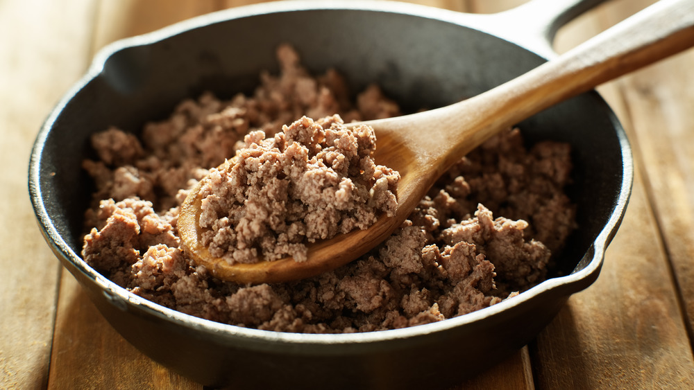 Ground meat