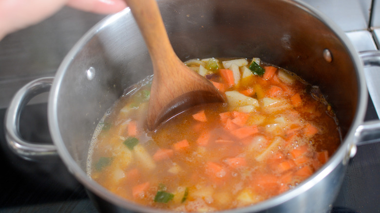 Making soup