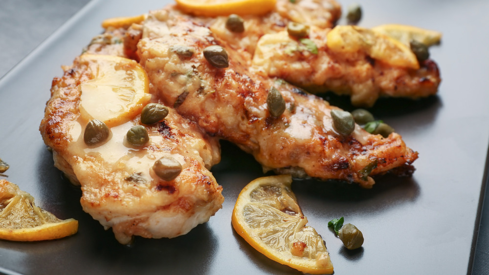 Chicken piccata with capers