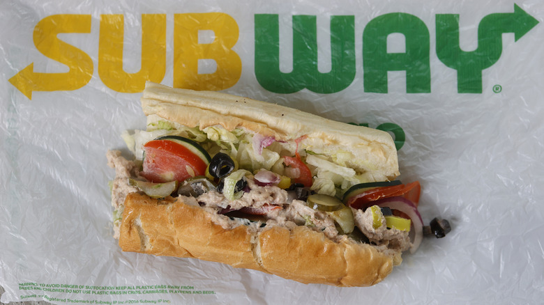 A Subway sandwich