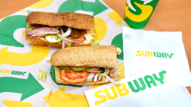 Subway sandwiches